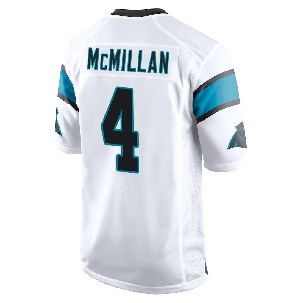 C.Panthers #4 Tetairoa McMillan Player White Game Gdoa Stitched Jerseys