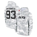 NY.Jets #93 David Onyemata Player Arctic Camo Salute to Service Pullover Hoodies Limited Game Gdoa Stitched Jerseys