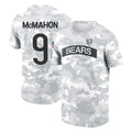 C.Bears #9 Jim McMahon Player Arctic Camo Salute to Service Performance T-Shirt Limited Gdoa Stitched Jerseys