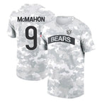 C.Bears #9 Jim McMahon Player Arctic Camo Salute to Service Performance T-Shirt Limited Gdoa Stitched Jerseys