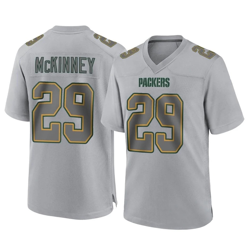 GB.Packers #29 Xavier McKinney Player Gray Atmosphere Fashion Home Game Gdoa Stitched Jerseys