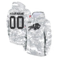 Custom B.Bills Arctic Camo Salute to Service Hoodies Any Name & Numbers Gdoa Stitched Jerseys