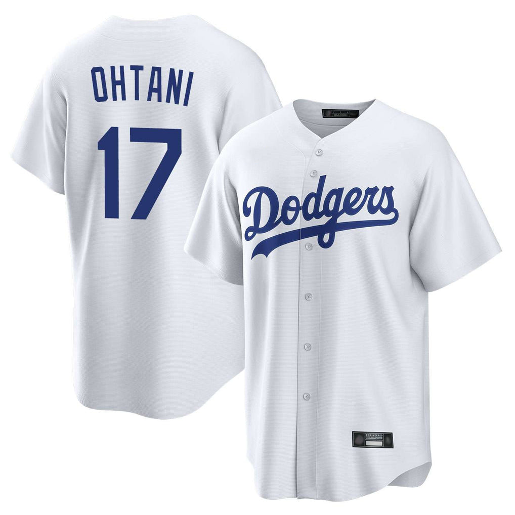 LA.Dodgers #17 Shohei Ohtani Player White Game Home Fdoa Stitched Jerseys
