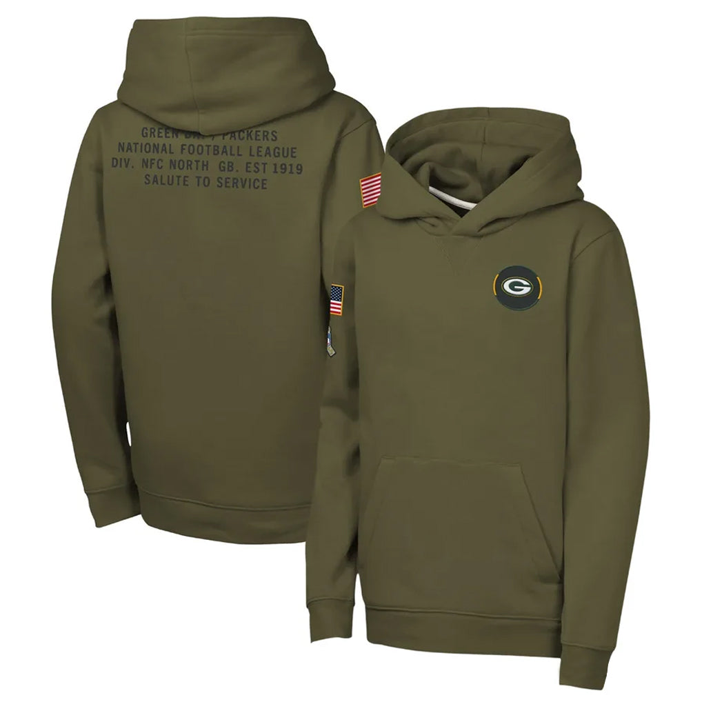 GB.Packers ## Packers Blank Player Olive Salute to Service Pullover Hoodies Limited Gdoa Stitched Jerseys