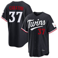 M.Twins #37 Victor Caratini Player Navy Home Game Fdoa Stitched Jerseys