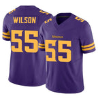 M.Vikings #55 Eric Wilson Player Purple Limited Alternate Vapor F.U.S.E. Home Game Gdoa Stitched Jerseys