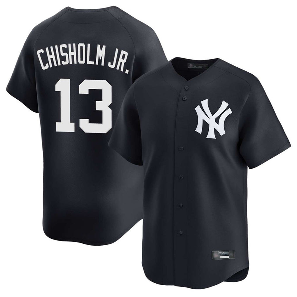 NY.Yankees #13 Jazz Chisholm Jr Player Navy Limited Game Fdoa Stitched Jerseys