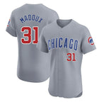 C.Cubs #31 Greg Maddux Player Gray Road Limited Elite Home Gdoa Stitched Jerseys