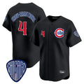 C.Cubs #4 Pete Crow-Armstrong Player Black Vapor Premier Limited Home Gdoa Stitched Jerseys