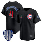 C.Cubs #4 Pete Crow-Armstrong Player Black Vapor Premier Limited Home Gdoa Stitched Jerseys