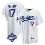 LA.Dodgers #17 Shohei Ohtani Player White World Series Meet Home Game Fdoa Stitched Jerseys