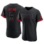C.Reds #9 Matt McLain Player Black City Connect Limited Elite Home Gdoa Stitched Jerseys