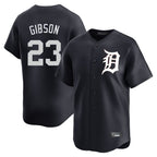 D.Tigers #23 Kirk Gibson Player Navy Home Limited Game Gdoa Stitched Jerseys