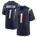 LA.Chargers #1 Quentin Johnston Player Navy Alternate Home Game Gdoa Stitched Jerseys