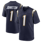 LA.Chargers #1 Quentin Johnston Player Navy Alternate Home Game Gdoa Stitched Jerseys