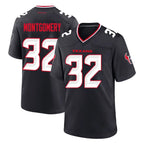 H.Texans #32 David Montgomery Player Navy Team Home Game Gdoa Stitched Jerseys