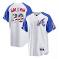 A.Braves #30 Drake Baldwin Player White USA 250 Fourth Of July City Connect Home Game Gdoa250Ys Stitched Jerseys