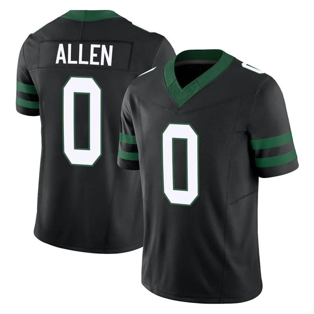 NY.Jets #0 Braelon Allen Player Black Limited Legacy Vapor F.U.S.E. Home Game Gdoa Stitched Jerseys