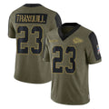 KC.Chiefs #23 Drue Tranquill Player Olive Salute To Service Limited Game Gdoa Stitched Jerseys