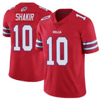 B.Bills #10 Khalil Shakir Player Red Vapor Untouchable Limited Home Game Gdoa Stitched Jerseys