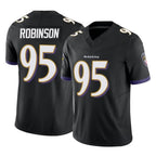 B.Ravens #95 Tavius Robinson Player Black Vapor F.U.S.E. Limited Gdoa Stitched Jerseys