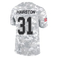 B.Bills #31 Maxwell Hairston Player Arctic Camo Salute to Service Limited Gdoa Stitched Jerseys