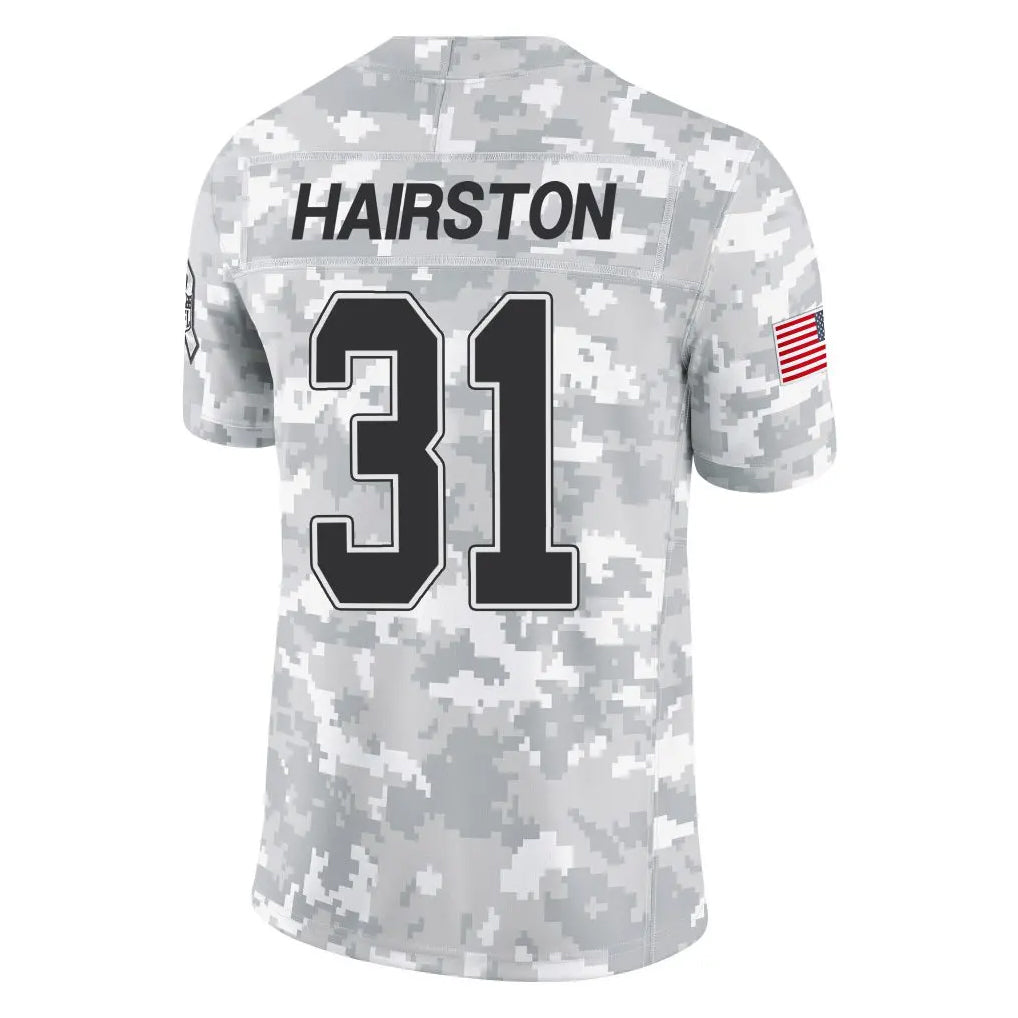 B.Bills #31 Maxwell Hairston Player Arctic Camo Salute to Service Limited Gdoa Stitched Jerseys