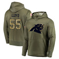 C.Panthers #55 Devin Lloyd Player Olive Salute to Service Hoodies Gdoa Stitched Jerseys