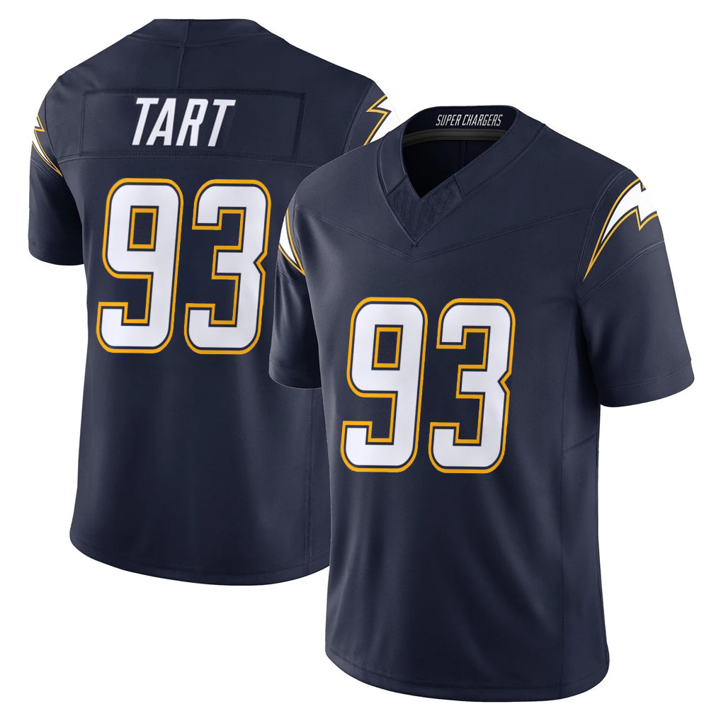 LA.Chargers #93 Teair Tart Player Navy Vapor F.U.S.E. Limited Home Game Gdoa Stitched Jerseys