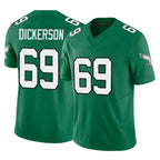 P.Eagles #69 Landon Dickerson Player Green Kelly Alternate Vapor F.U.S.E. Home Game Gdoa Stitched Jerseys