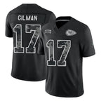 KC.Chiefs #17 Alohi Gilman Player Black Limited 2026 Salute to Service Home Game Stitched Jerseys