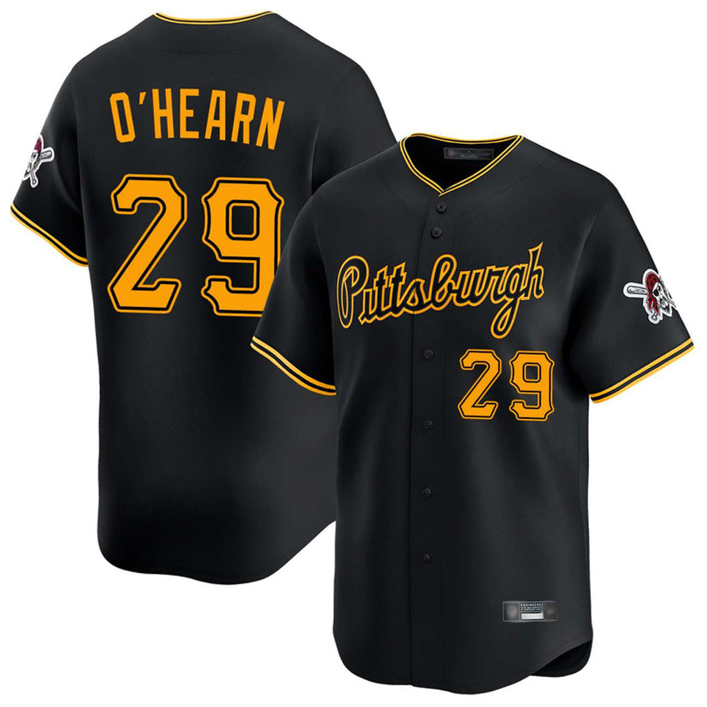 P.Pirates #29 Ryan O'Hearn Player Black Alt Home Limited Fdoa Stitched Jerseys