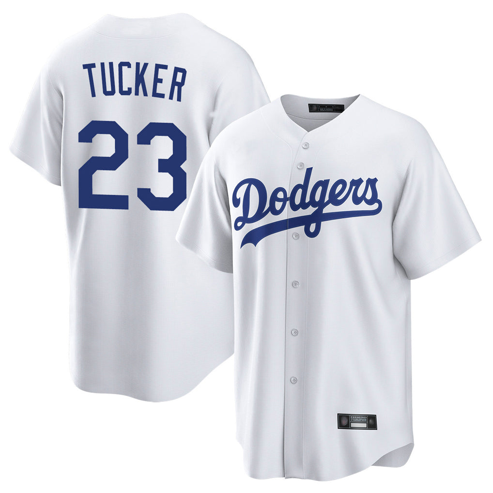 LA.Dodgers #23 Kyle Tucker Player White Game Home Fdoa Stitched Jerseys