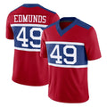 NY.Giants #49 Tremaine Edmunds Player Red Century Vapor F.U.S.E. Home Game Gdoa Stitched Jerseys