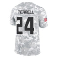 A.Falcons #24 A.J. Terrell Jr. Player Arctic Camo Salute to Service Limited Gdoa Stitched Jerseys