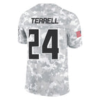 A.Falcons #24 A.J. Terrell Jr. Player Arctic Camo Salute to Service Limited Gdoa Stitched Jerseys