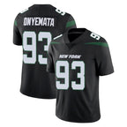 NY.Jets #93 David Onyemata Player Stealth Black Limited Vapor Home Game Gdoa Stitched Jerseys