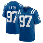 IN.Colts #97 Laiatu Latu Player Royal Home Game Gdoa Stitched Jerseys