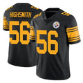P.Steelers #56 Alex Highsmith Player Black Limited Color Rush Home Game Gdoa Stitched Jerseys
