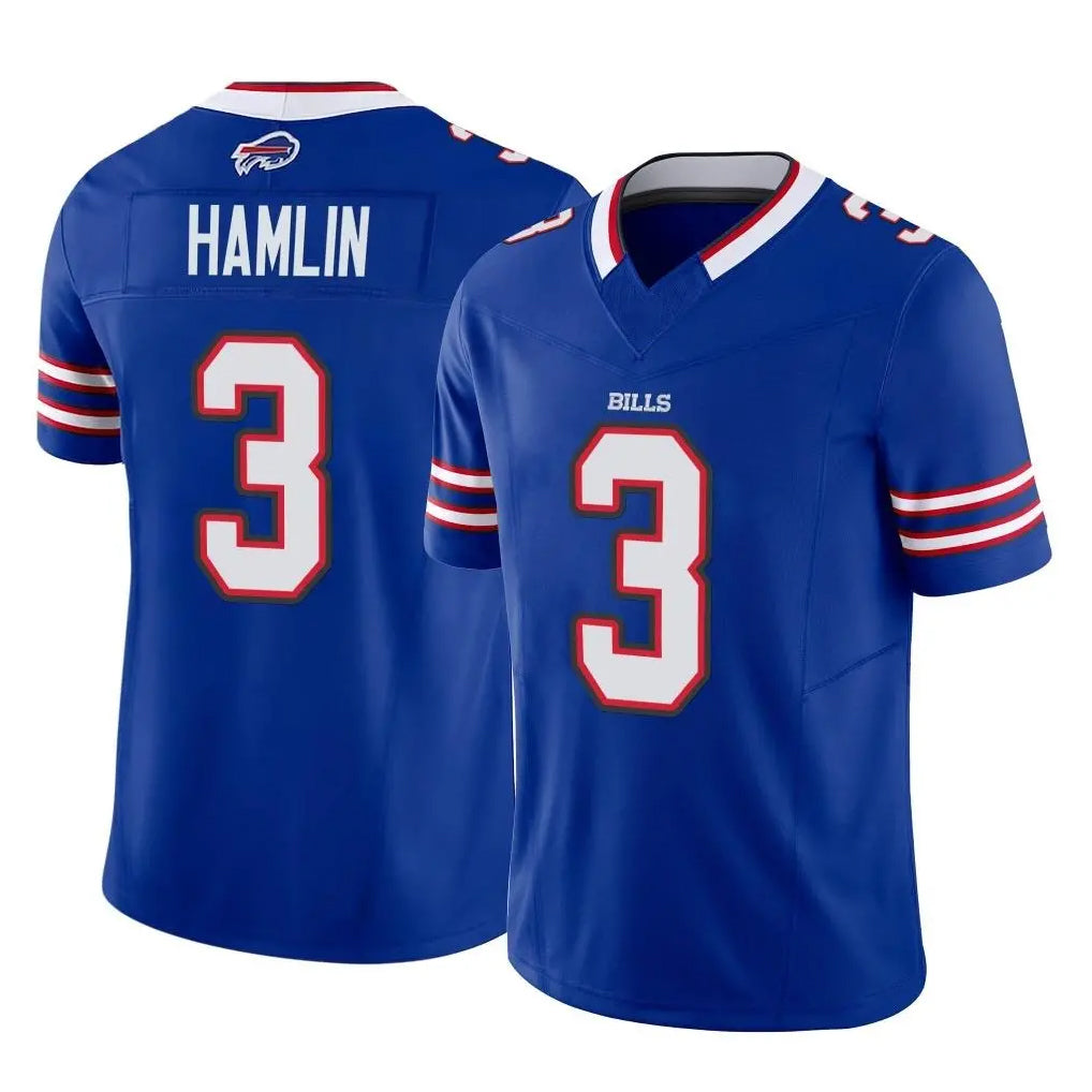 B.Bills #3 Damar Hamlin Player Royal Vapor F.U.S.E. Limited Home Game Gdoa Stitched Jerseys