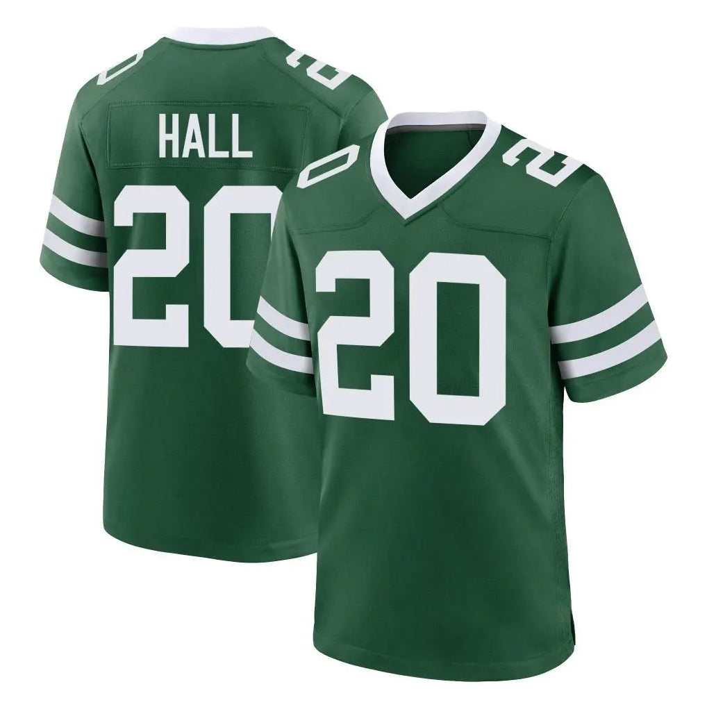 NY.Jets #20 Breece Hall Player Green Legacy Home Game Gdoa Stitched Jerseys
