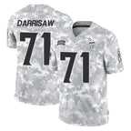 M.Vikings #71 Christian Darrisaw Player Arctic Camo Salute To Service Limited Game Gdoa Stitched Jerseys