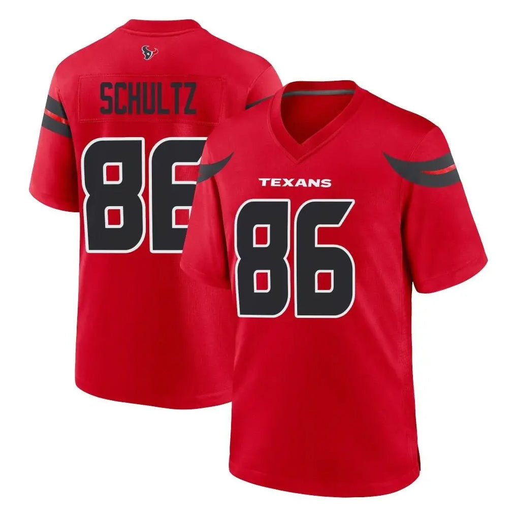 H.Texans #86 Dalton Schultz Player Red Alternate Home Game Gdoa Stitched Jerseys