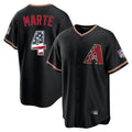 A.Diamondbacks #4 Ketel Marte Player Black USA 250 Fourth of July Game Home Gdoa250Ys Stitched Jerseys