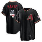 A.Diamondbacks #4 Ketel Marte Player Black USA 250 Fourth of July Game Home Gdoa250Ys Stitched Jerseys