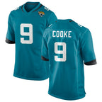 J.Jaguars #9 Logan Cooke Player Teal Home Game Gdoa Stitched Jerseys