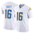 LA.Chargers #16 J.K. Scott Player White Limited Vapor F.U.S.E. Home Game Gdoa Stitched Jerseys