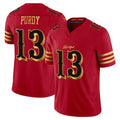 SF.49ers #13 Brock Purdy Player Red Rivalries Vapor Limited Home Game Gdoa Stitched Jerseys