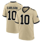 NO.Saints #10 Daniel Carlson Player Gold Home Game Gdoa Stitched Jerseys