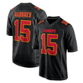 KC.Chiefs #15 Patrick Mahomes Player Black Fashion Home Game Gdoa Stitched Jerseys